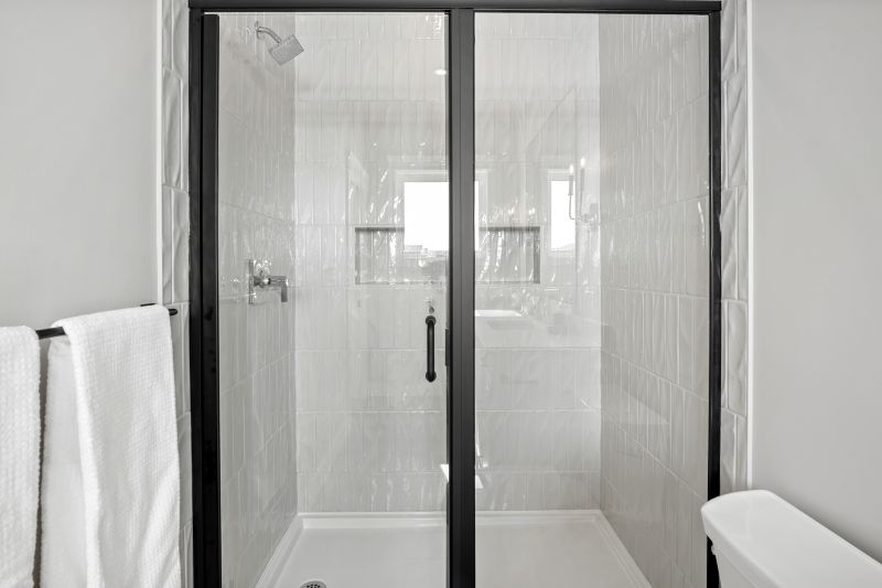 Elegant Shower with Glass Doors